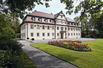 Das Jagdschloss in der Außenansicht