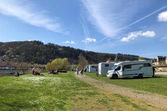Wohnmobilstellplatz Kreuzwertheim | © TOURISMUS REGION WERTHEIM GmbH