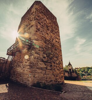 Roter Turm mit Nürnberger Türmchen | © Stadt Bad Wimpfen