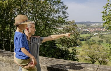 Aussicht von der Tannenburg am Bühlertalwanderweg | © Hohenlohe + Schwäbisch Hall Tourismus e. V.